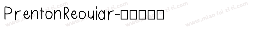 Prenton Reouiar字体转换